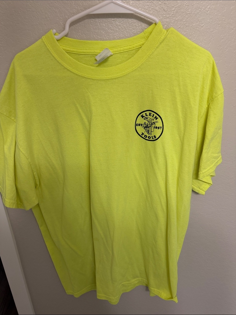 Polo by Klein Tools Neon Yellow Short Sleeve Logo Tee